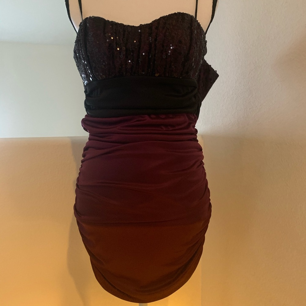 Purple Fitted Dress